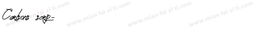Carlsons scrip字体转换